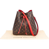 Louis Vuitton Canvas Monogram Neo Noe Poppy Red Crossbody Bag