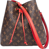 Louis Vuitton Canvas Monogram Neo Noe Poppy Red Crossbody Bag