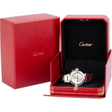 Cartier Silver Tone Miss Pasha Diamond Bezel 2973 Woman Watch