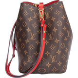 Louis Vuitton Canvas Monogram Neo Noe Poppy Red Crossbody Bag