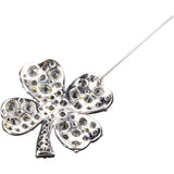 Chanel Crystal Cloverleaf Brooch