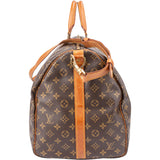 Louis Vuitton Canvas Monogram Keepall 55 Bandouliere