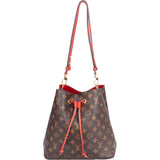 Louis Vuitton Canvas Monogram Neo Noe Poppy Red Crossbody Bag