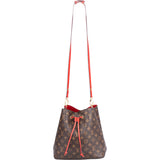 Louis Vuitton Canvas Monogram Neo Noe Poppy Red Crossbody Bag