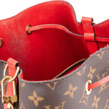 Louis Vuitton Canvas Monogram Neo Noe Poppy Red Crossbody Bag