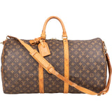 Louis Vuitton Canvas Monogram Keepall 55 Bandouliere