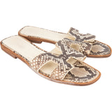 Hermès Python Leather Oran Sandals (36,5)