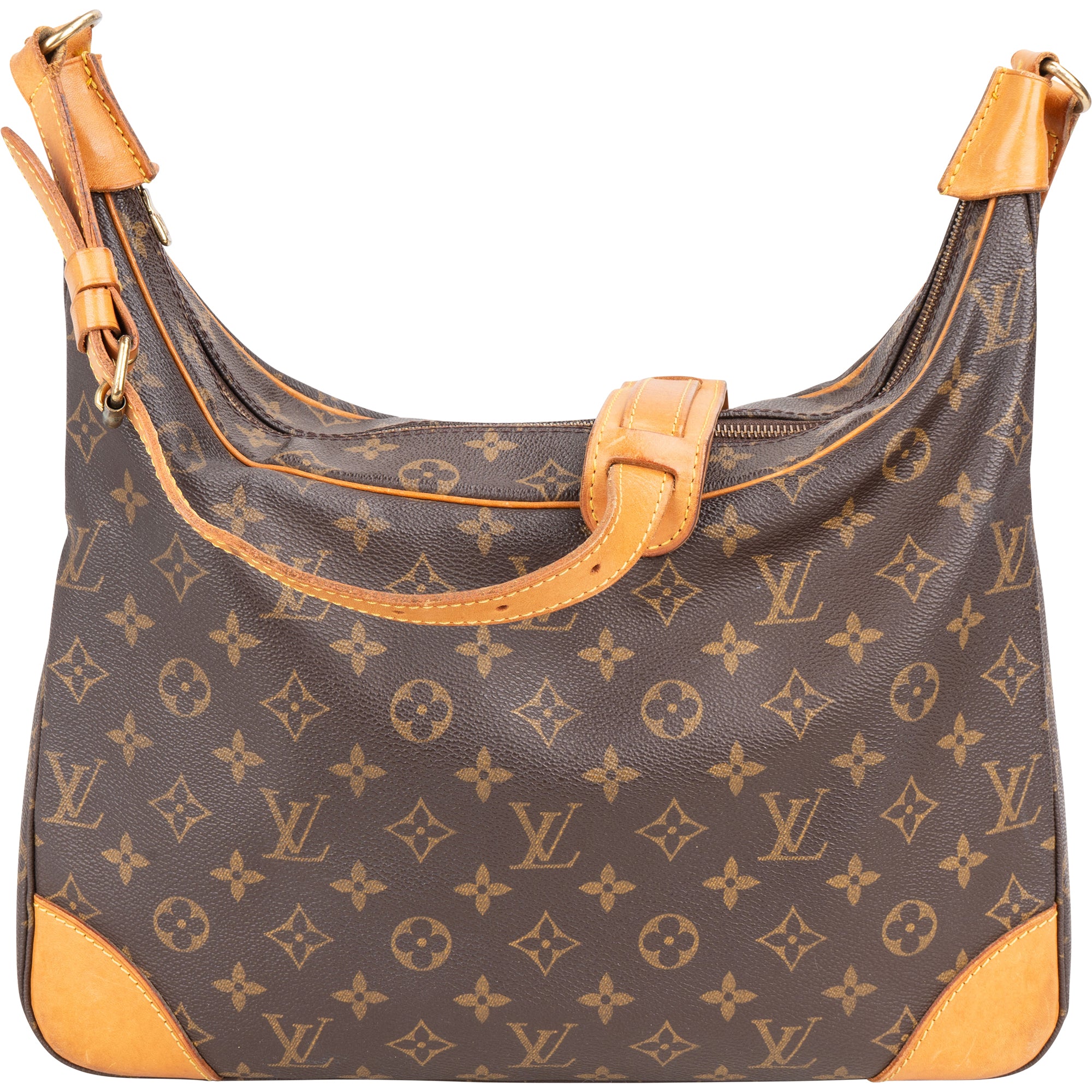 Louis Vuitton Canvas Monogram Boulogne Crossbody Bag - vintageandkickz