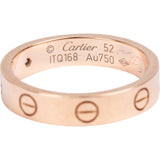 Cartier Au 750er Rose Gold Diamond LOVE Wedding Band Ring 1PD (#52)
