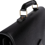 Louis Vuitton Noir Epi Leather Serviette Business Handbag