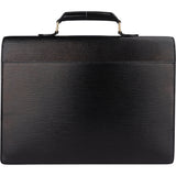 Louis Vuitton Noir Epi Leather Serviette Business Handbag
