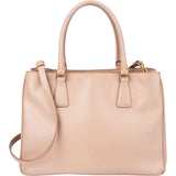 Prada Pink Saffiano Leather Galleria Handbag