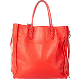 Balenciaga Rouge Leather City Handbag