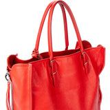 Balenciaga Rouge Leather City Handbag