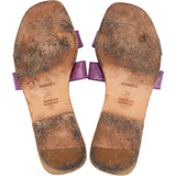 Hermès Purple Lizard Oran Sandals (36)