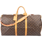 Louis Vuitton Canvas Monogram Keepall 55 Bandouliere