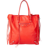 Balenciaga Rouge Leather City Handbag