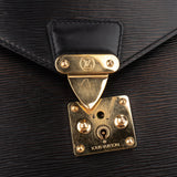 Louis Vuitton Noir Epi Leather Serviette Business Handbag