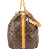 Louis Vuitton Canvas Monogram Keepall 55 Bandouliere