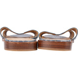 Hermès Bleu Crocodile Oran Sandals (36)