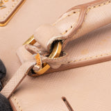 Prada Pink Saffiano Leather Galleria Handbag