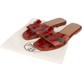 Hermès Alligator Leather Oran Sandals (36,5)