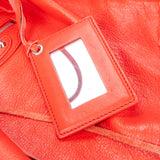Balenciaga Rouge Leather City Handbag