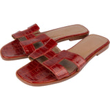 Hermès Alligator Leather Oran Sandals (36,5)