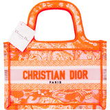 Christian Dior Orange Multicolor Oblique Micro Book Tote Handbag