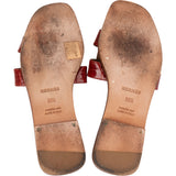Hermès Alligator Leather Oran Sandals (36,5)