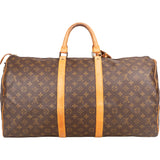 Louis Vuitton Canvas Monogram Keepall 55