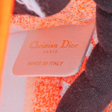 Christian Dior Orange Multicolor Oblique Micro Book Tote Handbag