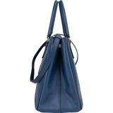 Prada Blue Saffiano Leather Galleria Handbag