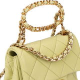 Chanel Quilted Lambskin Single Flap Crossbody Bag