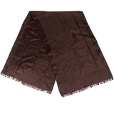 Louis Vuitton Brun Silk Monogram Monaco Scarf Tuch