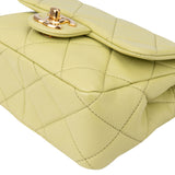 Chanel Quilted Lambskin Single Flap Crossbody Bag
