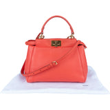 Fendi Leather Peekaboo Mini Handbag