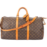 Louis Vuitton Canvas Monogram Keepall 50 Bandouliere