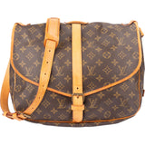 Louis Vuitton Canvas Monogram Saumur 35 Crossbody Bag