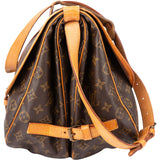 Louis Vuitton Canvas Monogram Saumur 35 Crossbody Bag