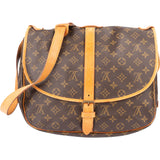 Louis Vuitton Canvas Monogram Saumur 35 Crossbody Bag