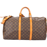 Louis Vuitton Canvas Monogram Keepall 50 Bandouliere