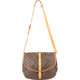 Louis Vuitton Canvas Monogram Saumur 35 Crossbody Bag
