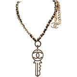 Chanel Crystal Key Necklace