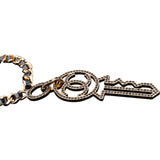 Chanel Crystal Key Necklace