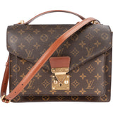 Louis Vuitton Canvas Monogram Monceau Handbag