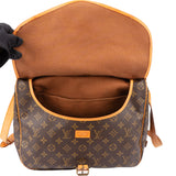 Louis Vuitton Canvas Monogram Saumur 35 Crossbody Bag