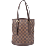 Louis Vuitton Damier Ebene Monogram Bucket Bag PM Handbag