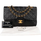 Chanel Quilted Lambskin 24K Gold Medium Double Flap Crossbody Bag