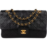 Chanel Quilted Lambskin 24K Gold Medium Double Flap Crossbody Bag